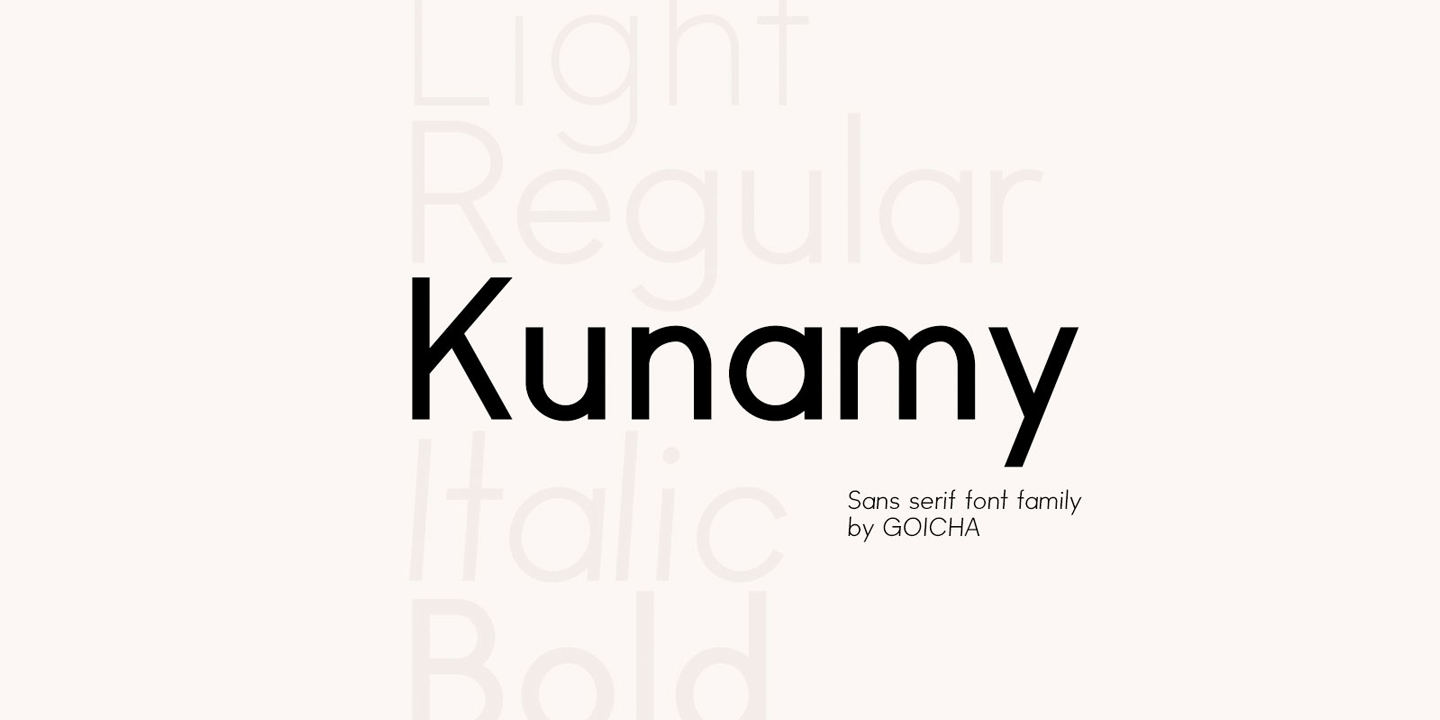 Example font Kunamy #1